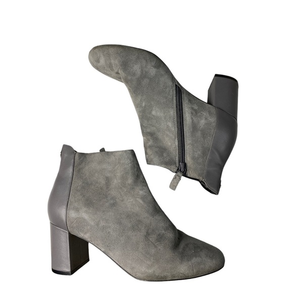 Cole Haan Grey Suede heeled boot size 7 - Picture 1 of 6